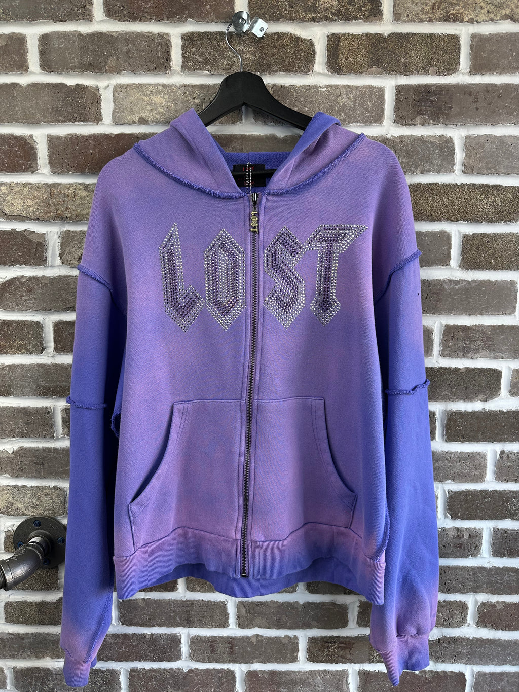 Lost Intricacy Lavender Zip Up Hoodie