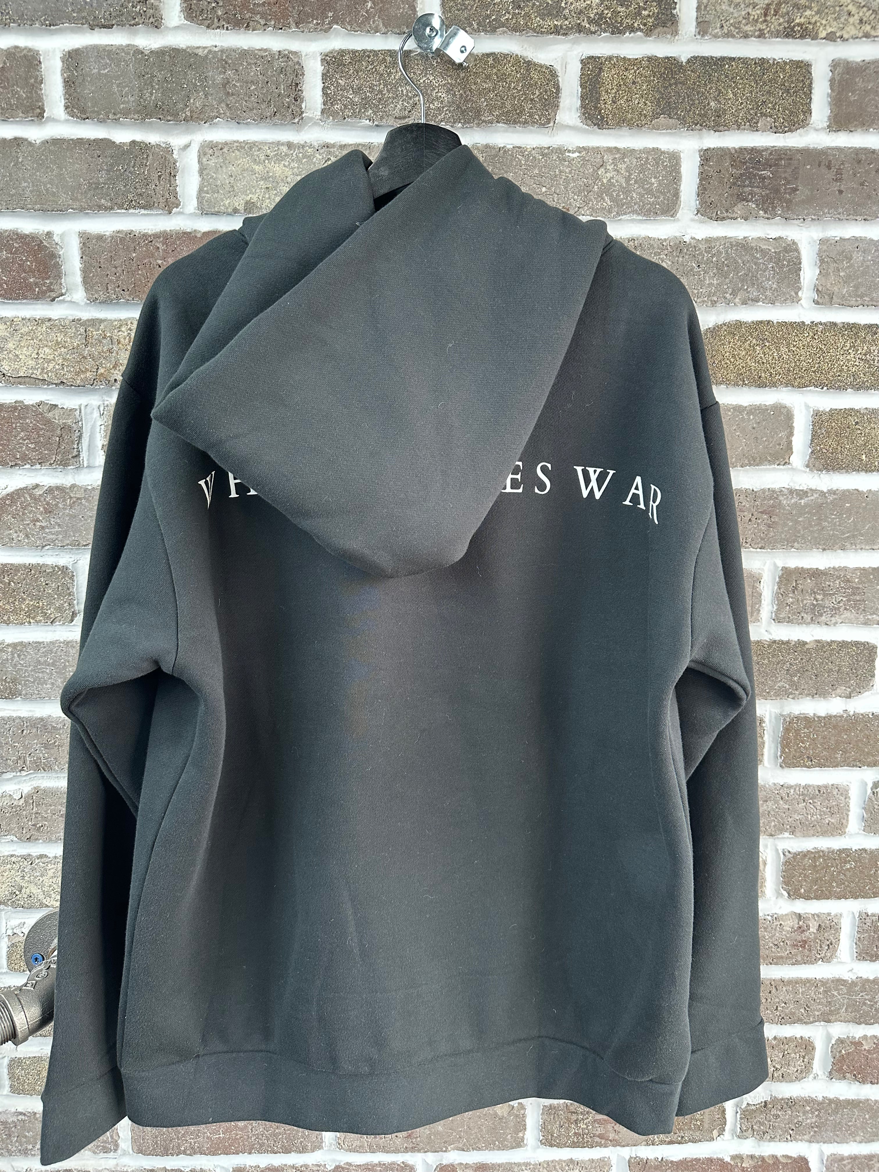 Who Decides War Stained Glass Black Hoodie