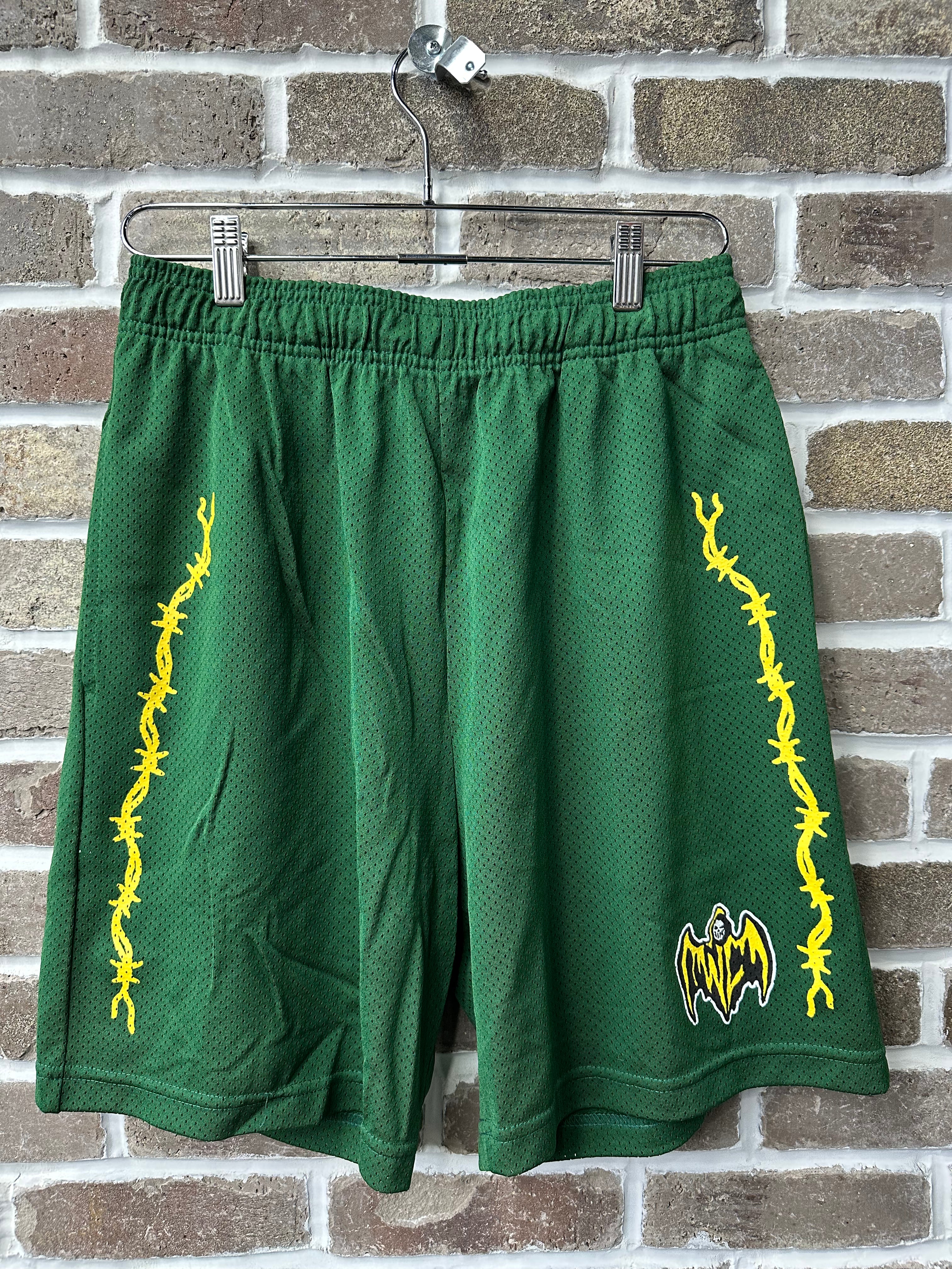 Warren Lotas Bat Reaper Mesh Green Shorts