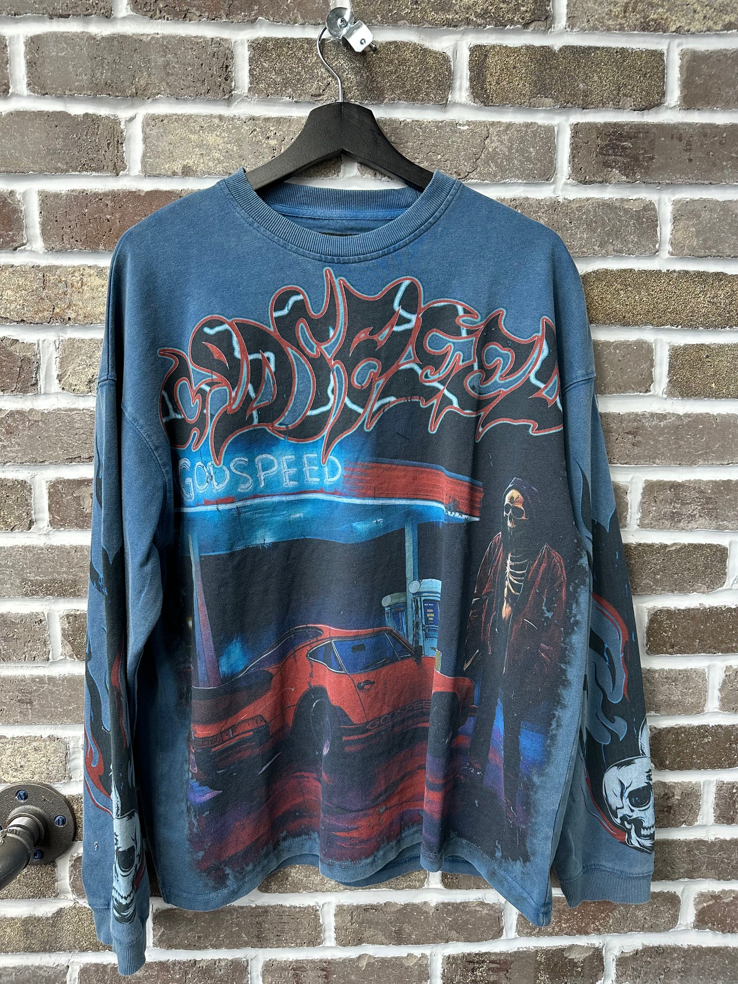 Godspeed Pit Stop Longsleeve Blue Wash