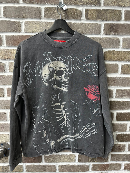 Godspeed Valentine Longsleeve Grey Wash