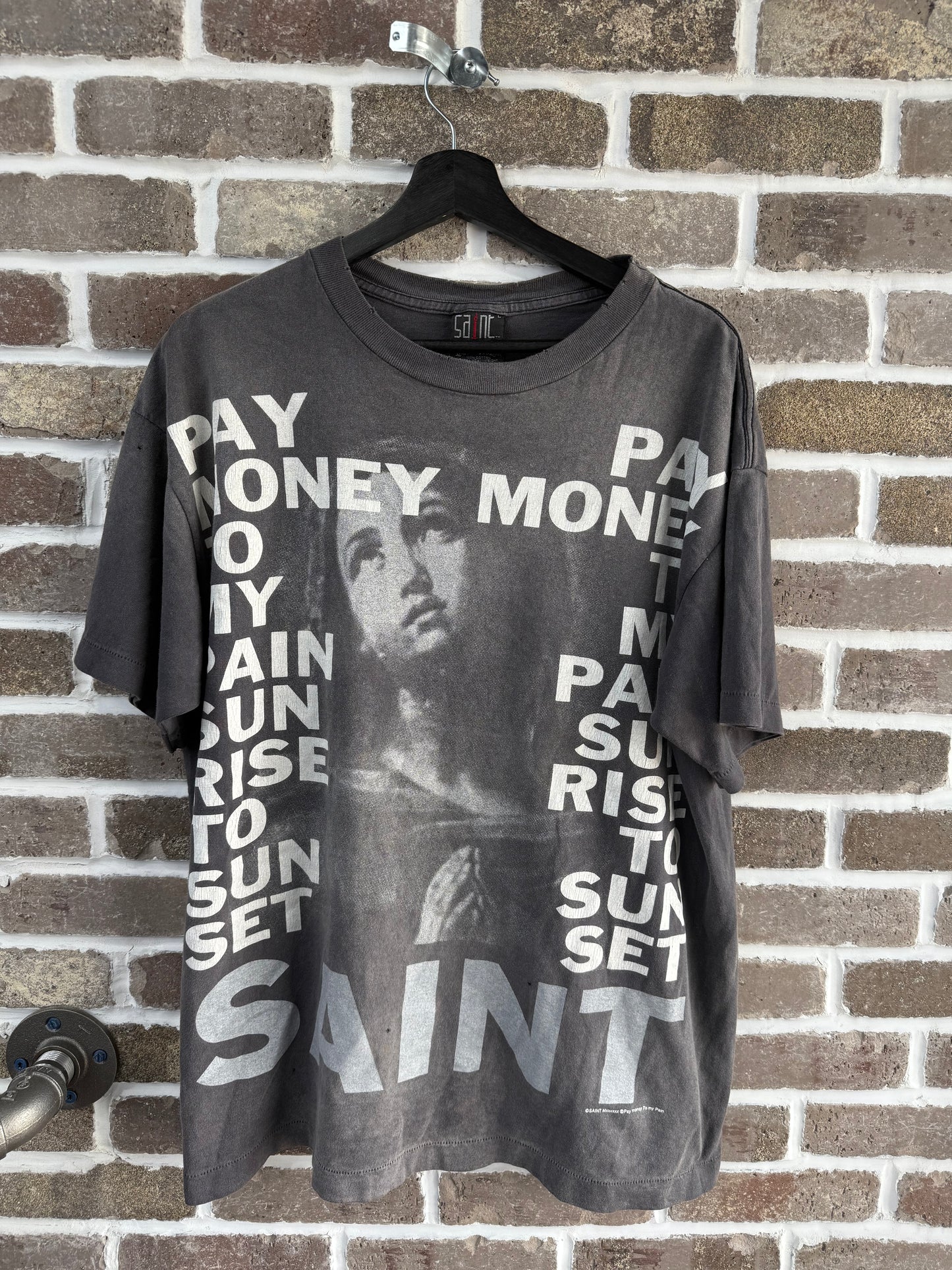 Saint Michael Grey Stay Real Tee