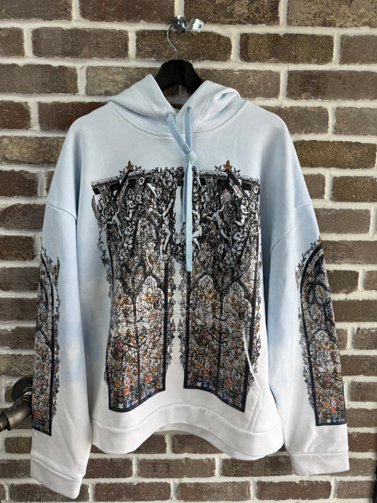 Who Decides War Ignatius Sky Blue Hoodie