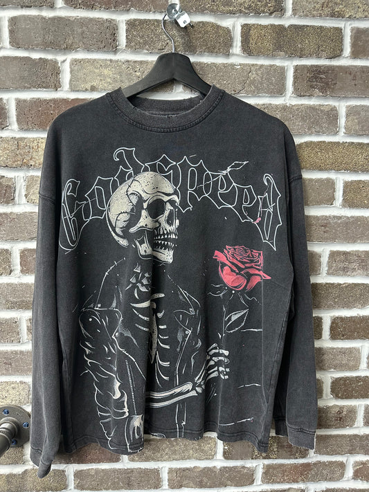 Godspeed Valentine Longsleeve Black Wash