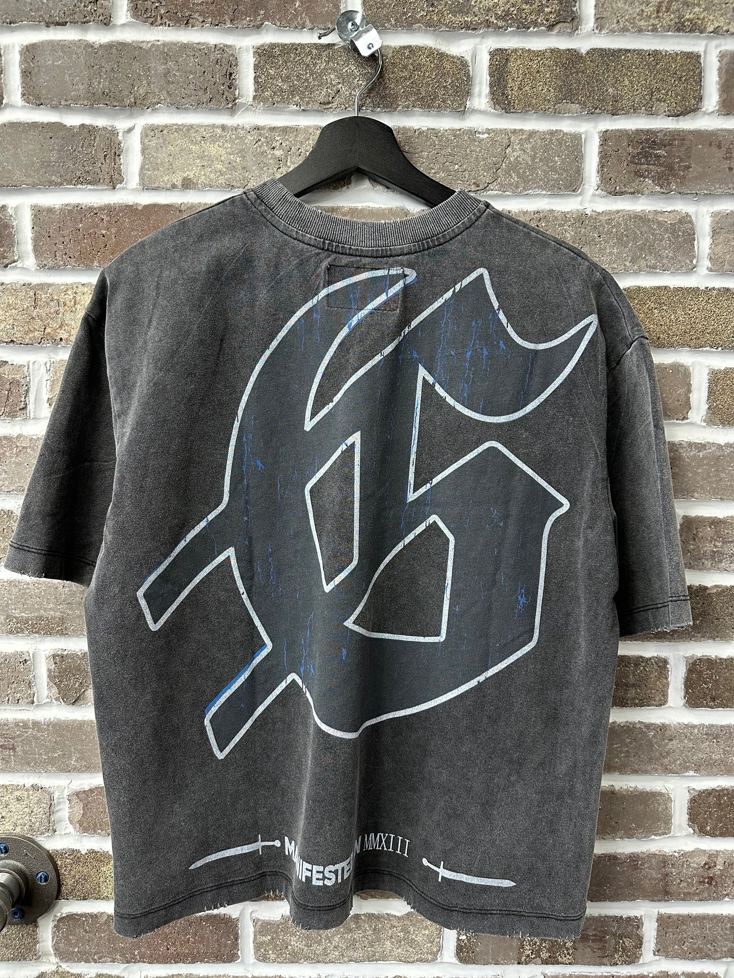 Godspeed Smell The Roses Grey Wash Tee