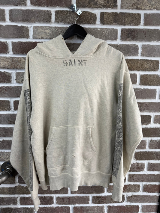 Saint Michael Denim Tears Distressed Hoodie