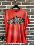 Hellstar Cracked Logo Distress Tee Red