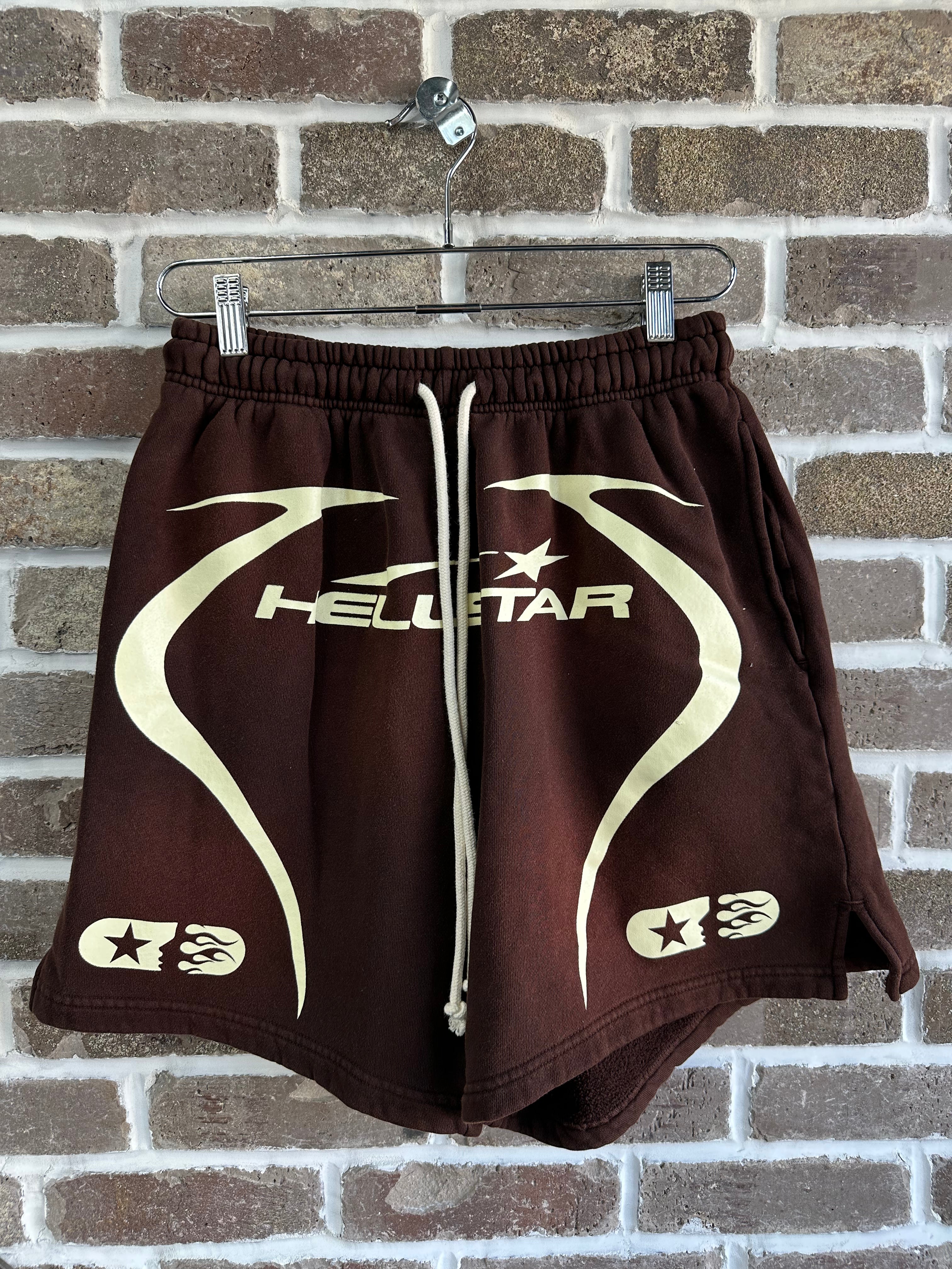 Hellstar Warm Up Brown Shorts