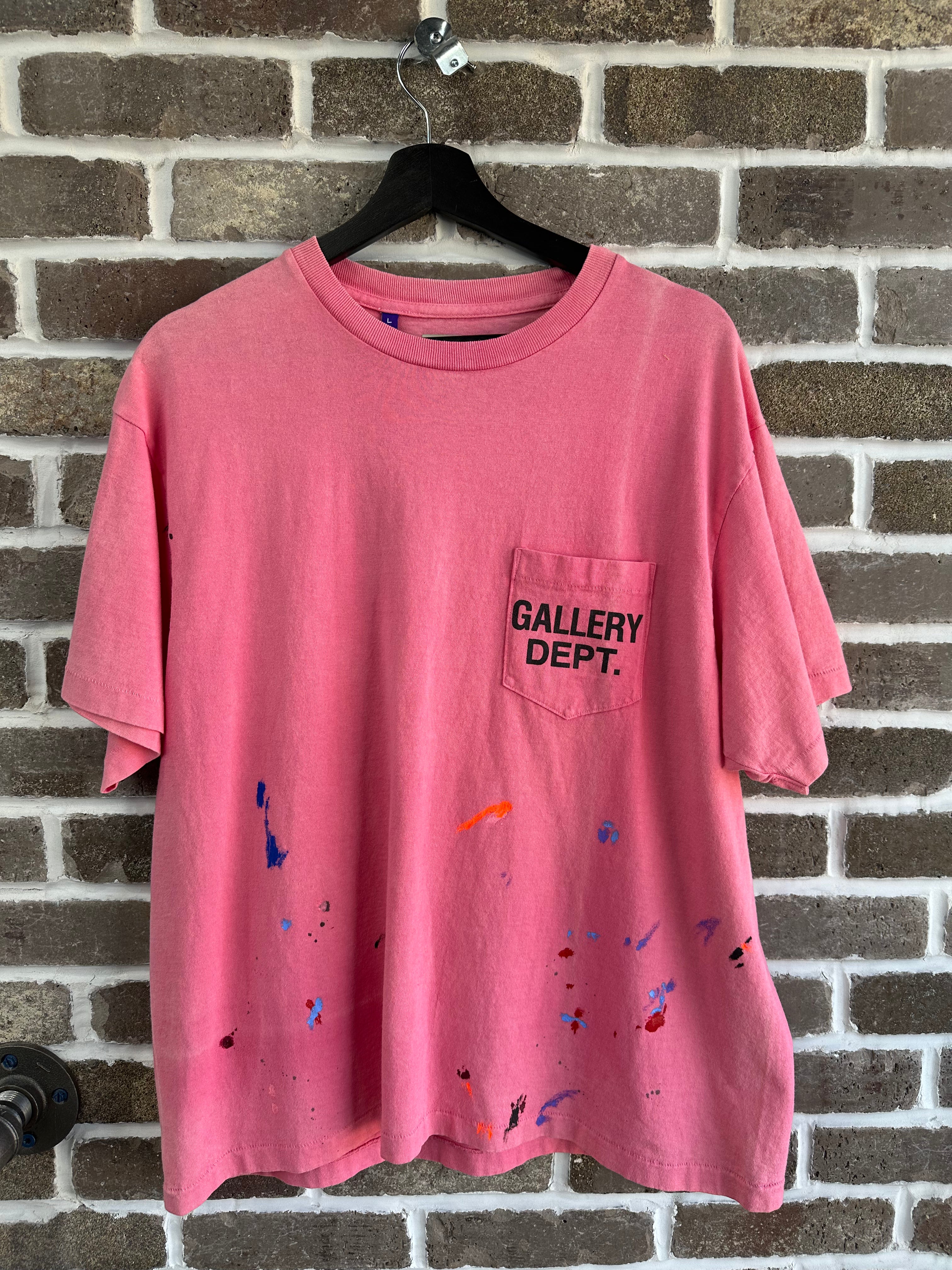 Gallery Dept. Vintage Logo Painted Tee Salmon