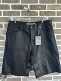 Lost Shdws Studded Denim Shorts Black