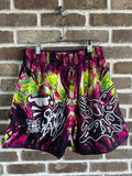 SB Studios Graffiti Shorts Purple Yellow