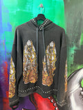 Who Decides War Black Flame Glass Hoodie