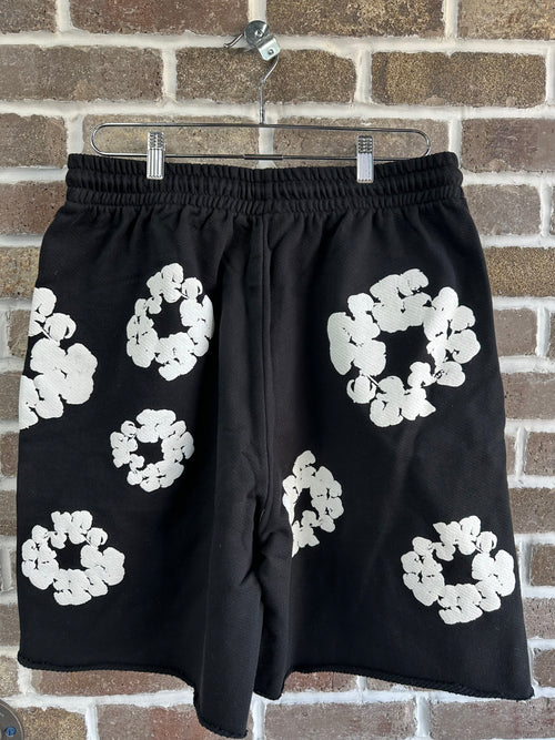 Denim Tears The Cotton Wreath Shorts Black