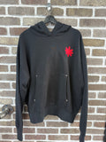 Lost Shdws Single Layered Classic Black Red Hoodie