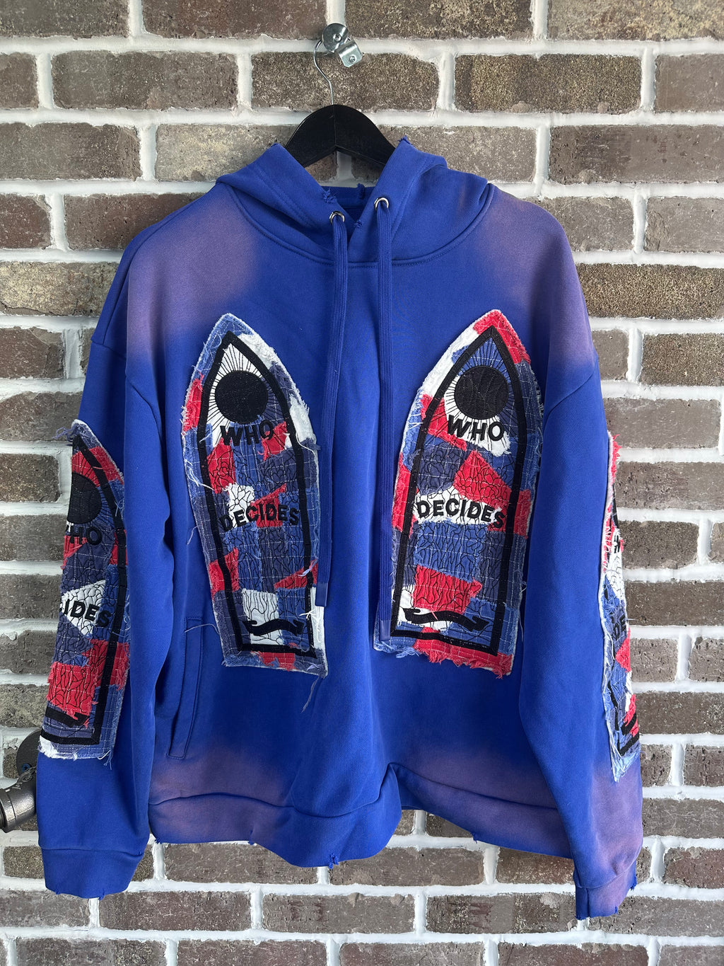 Who Decides War Glory Blue Hoodie