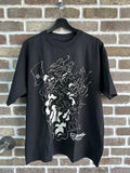 Ed Hardy X Ken Karson Axe Skull Rhinestone Tee