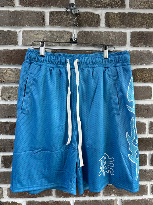 Mixed Emotion Blue Lightning Shorts