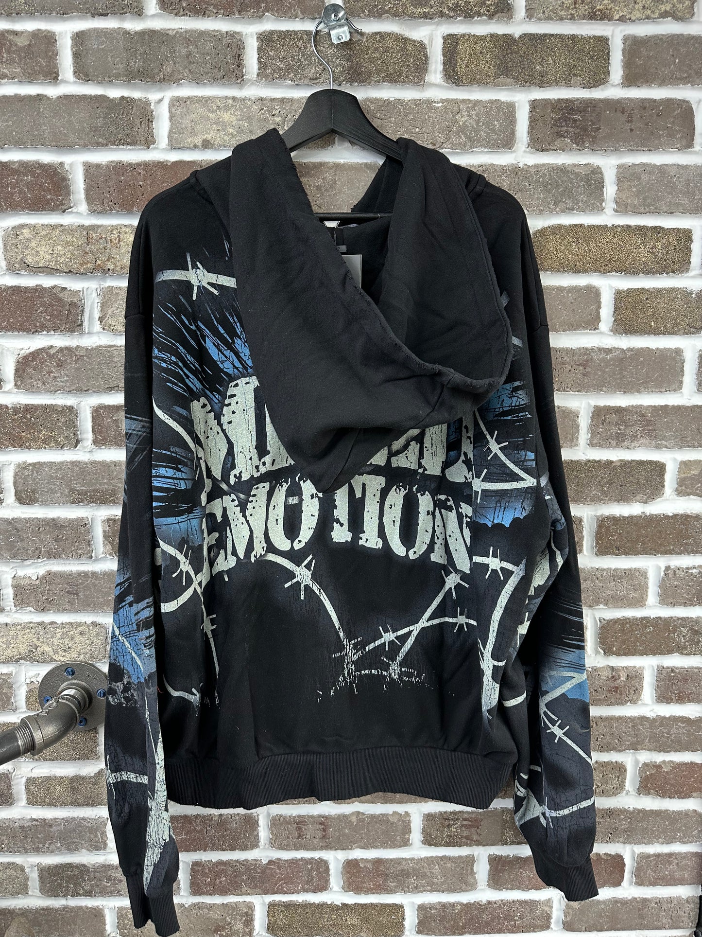 Mixed Emotion Acid Wash Radioactive Hoodie