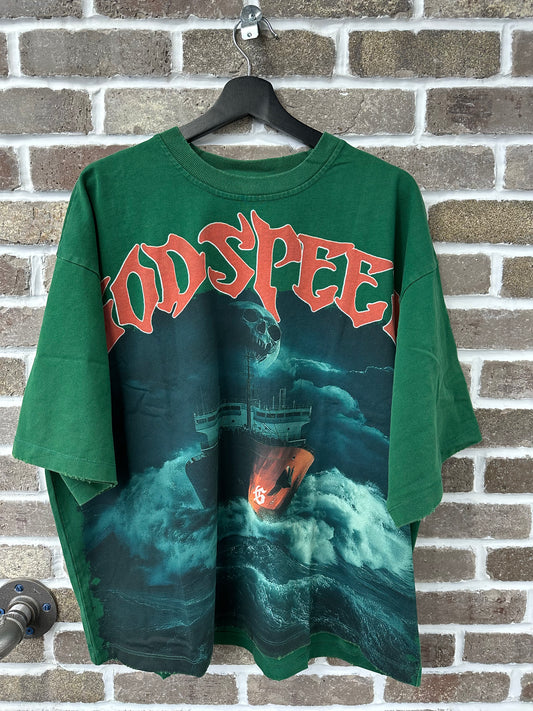 Godspeed Sea Sick Tee Green