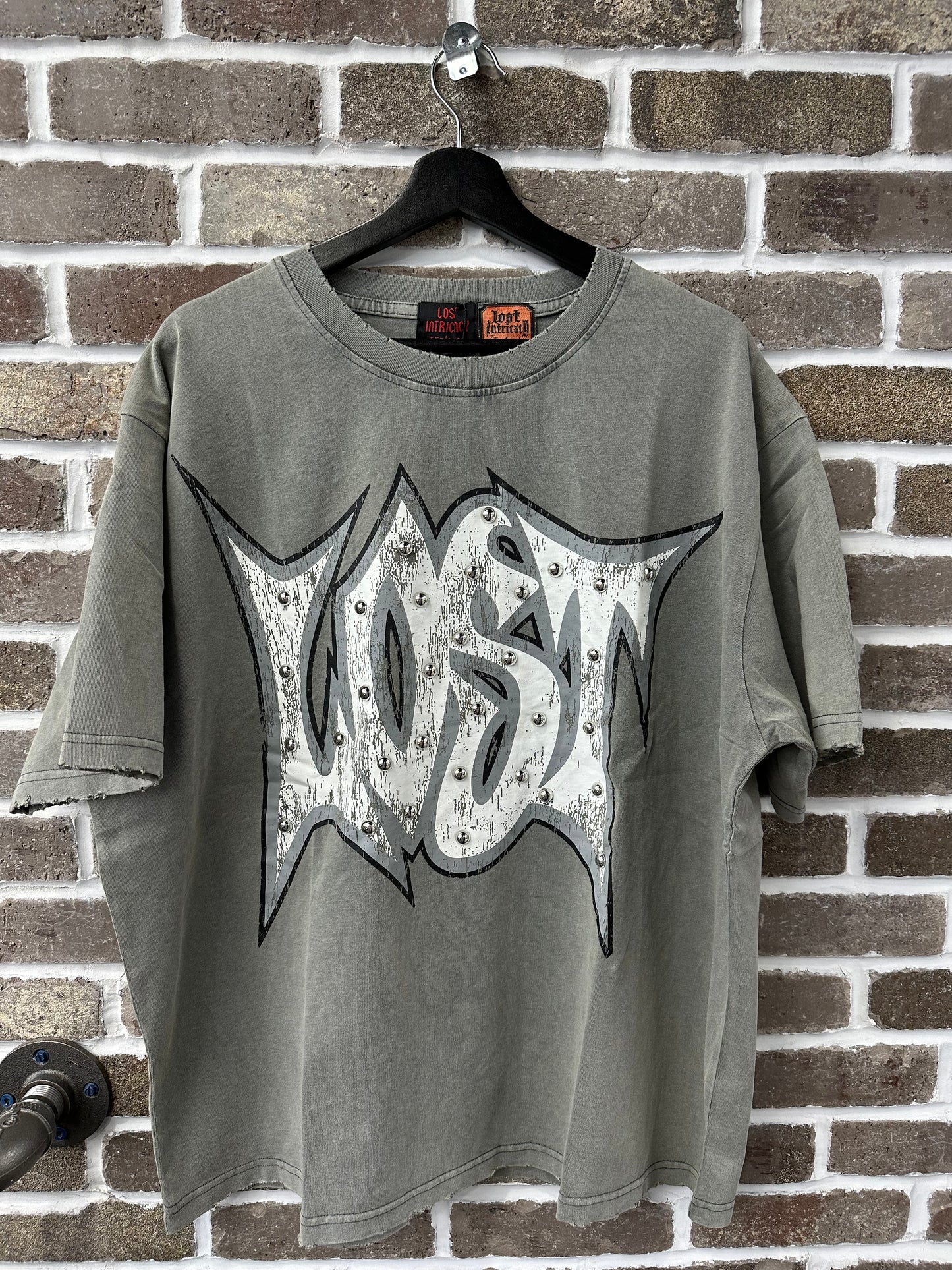 Lost Intricacy Grey Outline Logo Tee