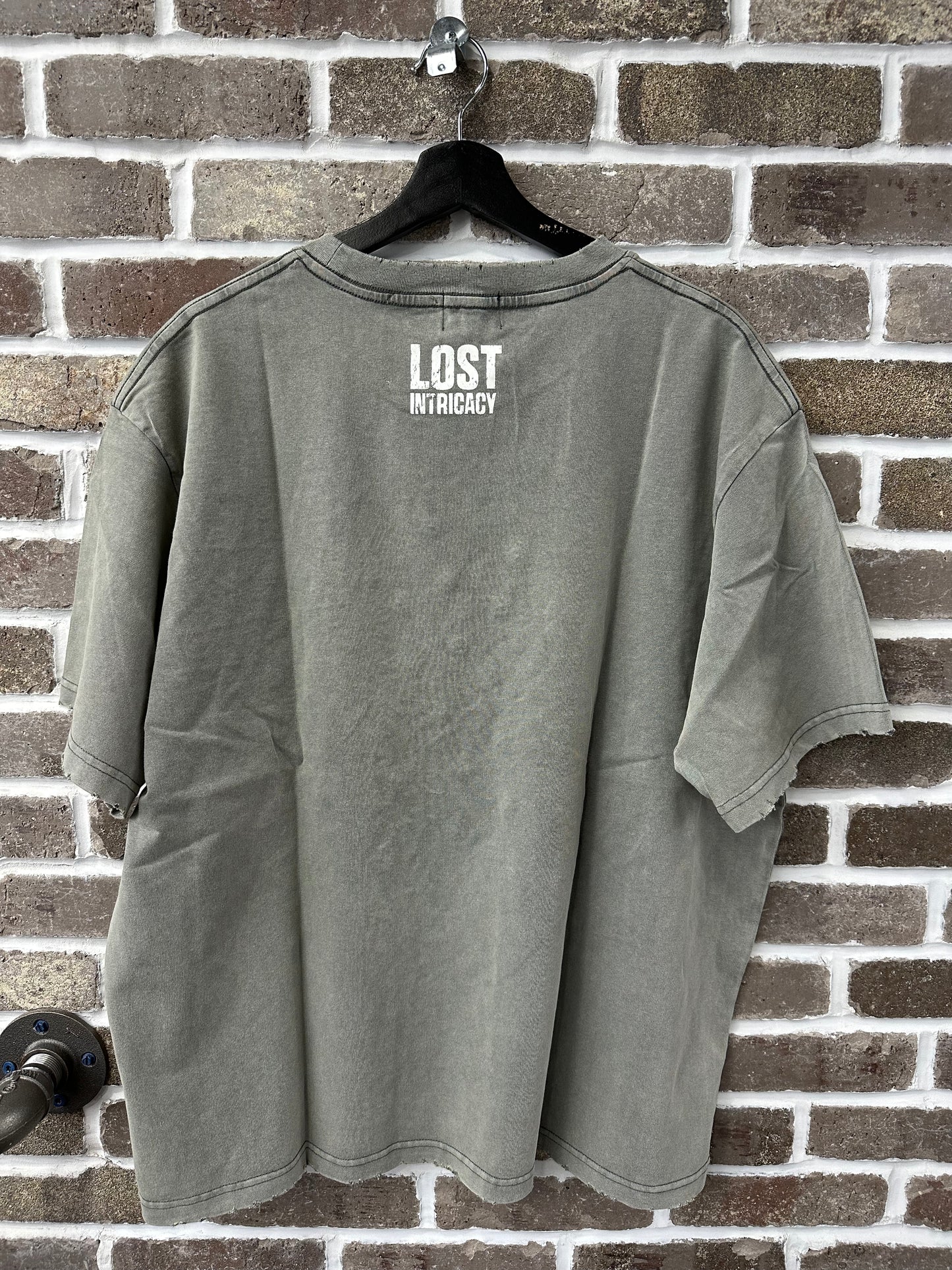 Lost Intricacy Grey Outline Logo Tee