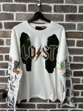 Lost Intricacy Multi Logo Longsleeve White
