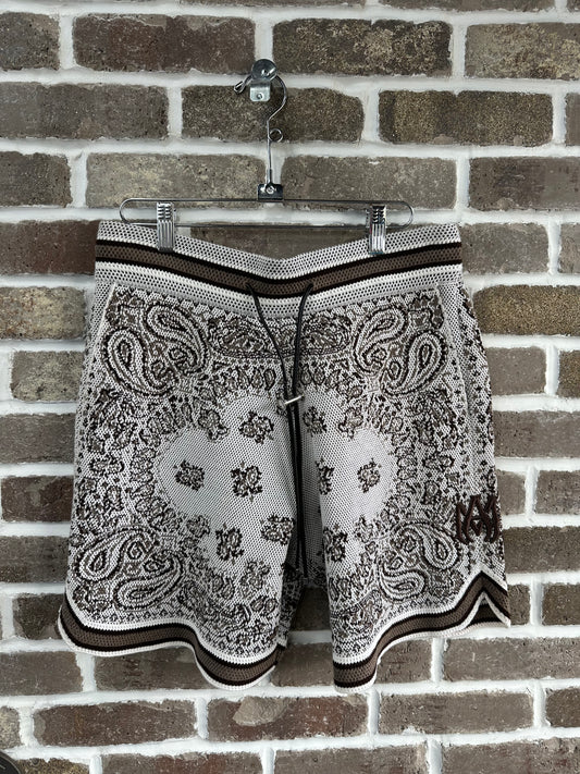 Amiri Shorts B-Ball Bandana Brown