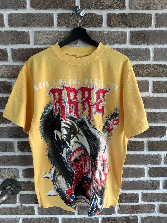 Rare Vintage World Tour Yellow Tee