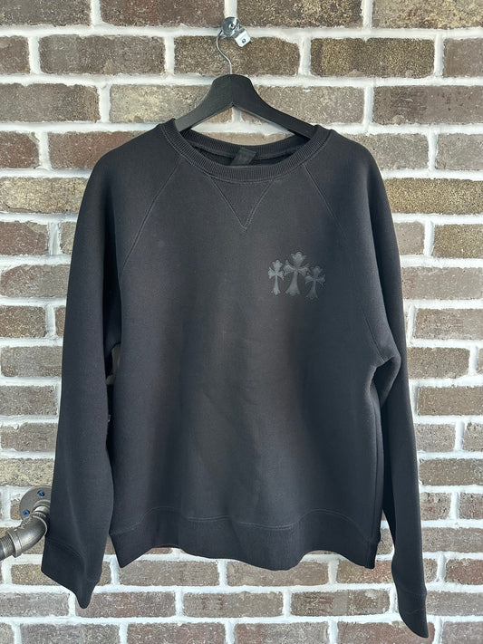 Chrome Hearts Ultra Heavy Triple Cross Crewneck