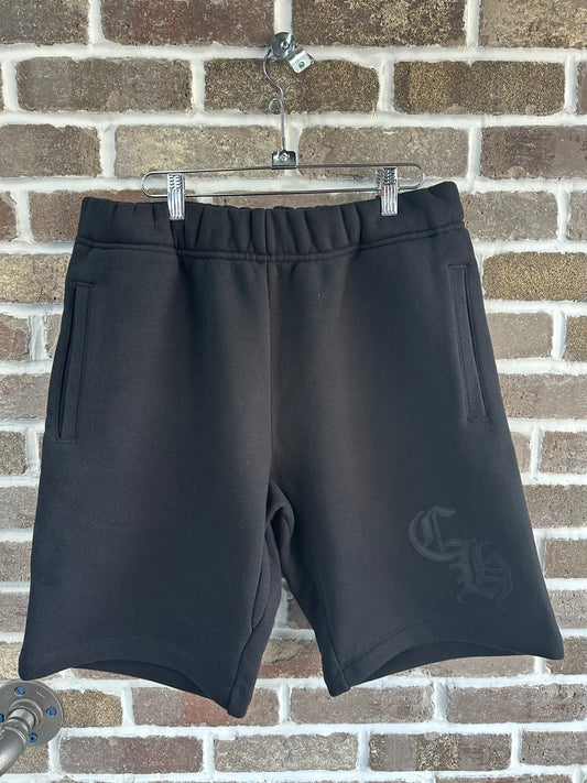 Chrome Hearts Ultra Heavy Black CH Logo Shorts