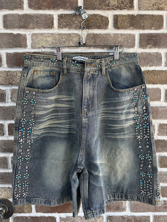 Vale Forever Candy Jorts Mid Blue