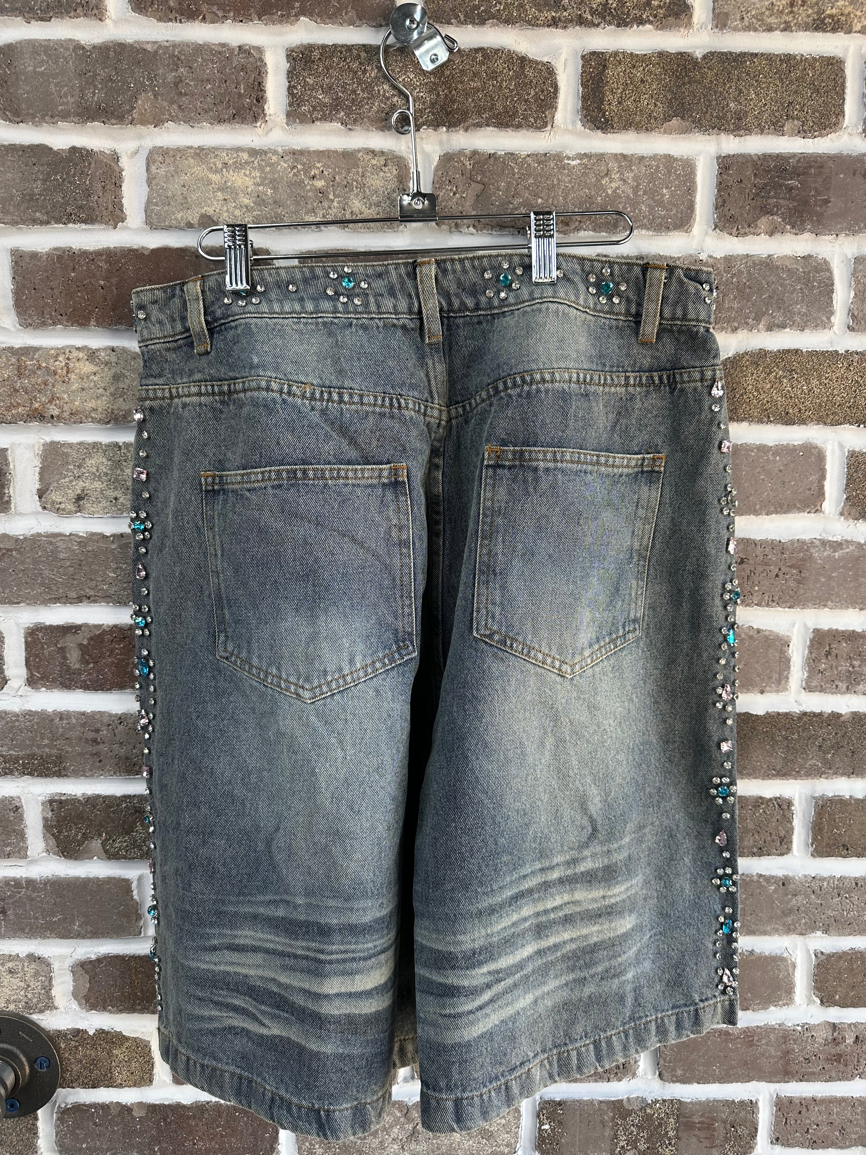 Vale Forever Candy Jorts Mid Blue