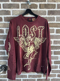 Lost Intricacy Burgundy Angel Longsleeve