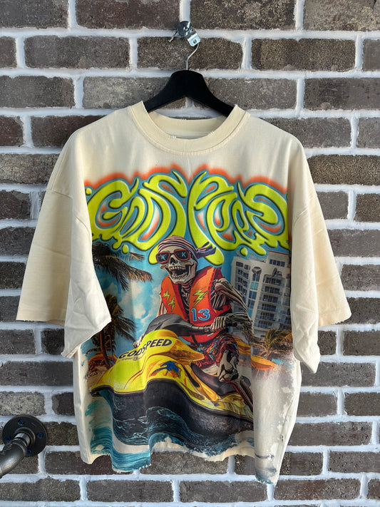 Godspeed Wave Runner Bone Tee