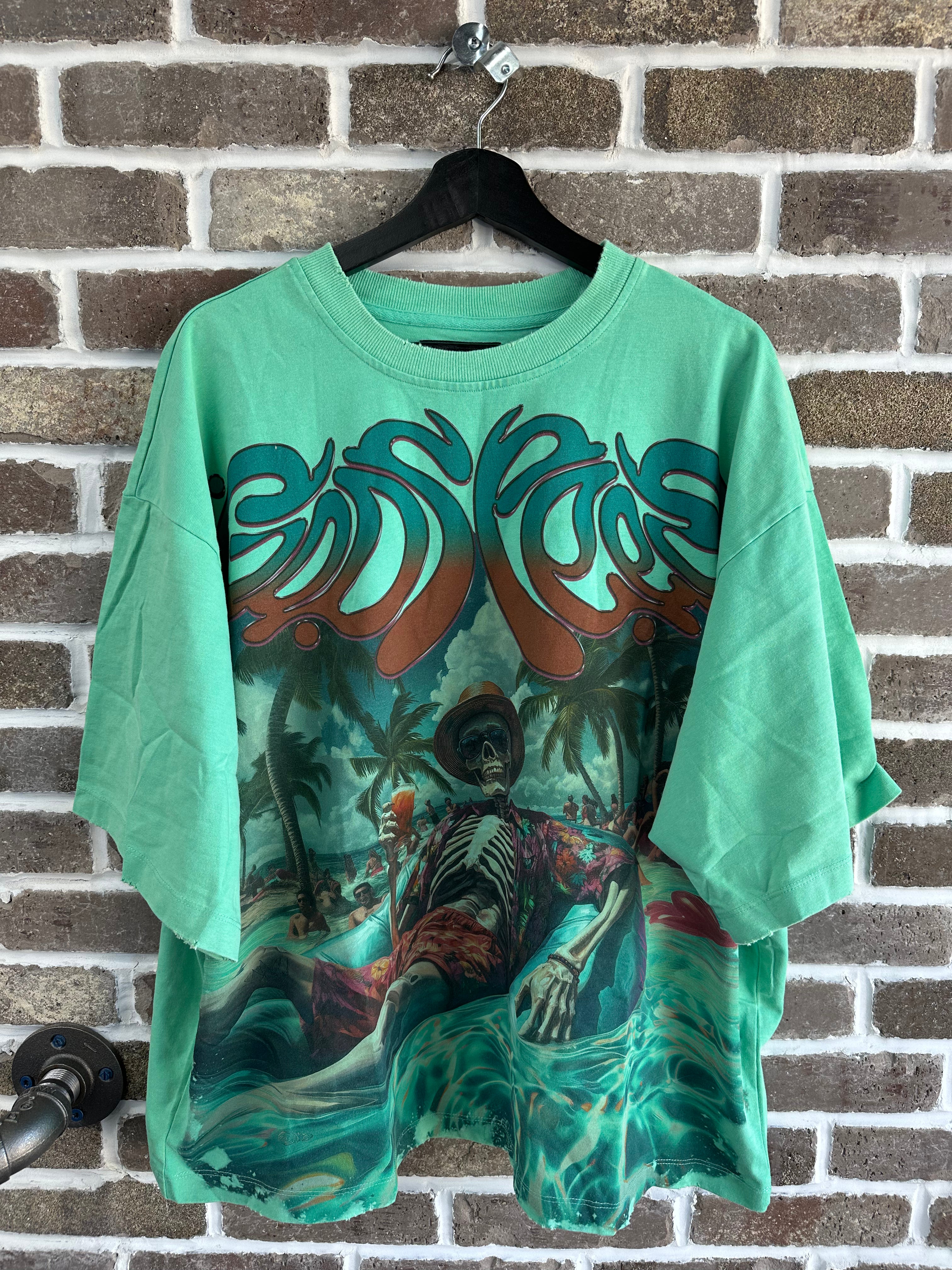Godspeed Pool Party Teal Tee