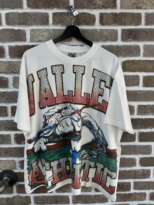 Vale Forever Polo Bling Tee White/Red