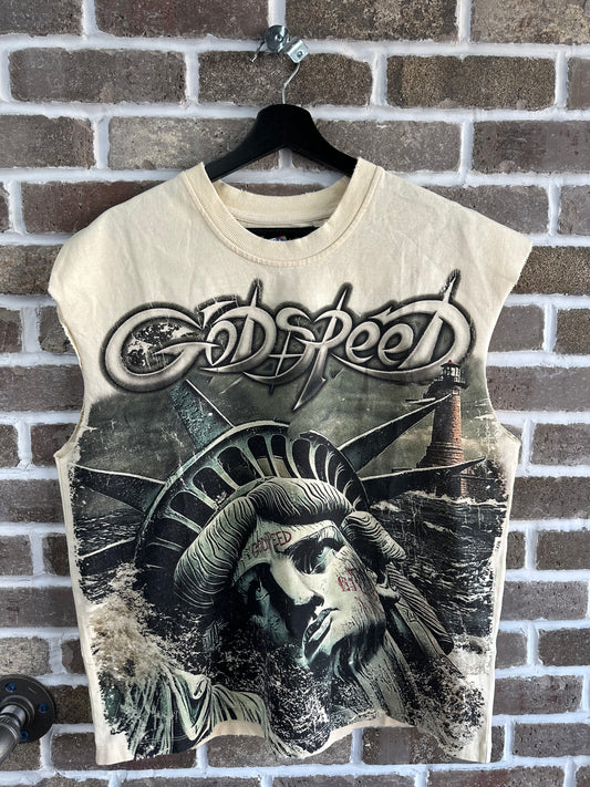 Godspeed Sunken Liberty 2 Bone Sleeveless Tee