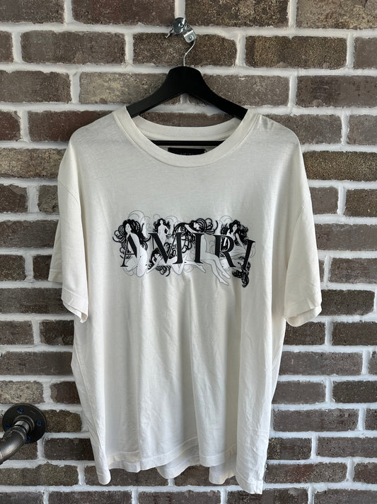 Amiri Logo Tee White