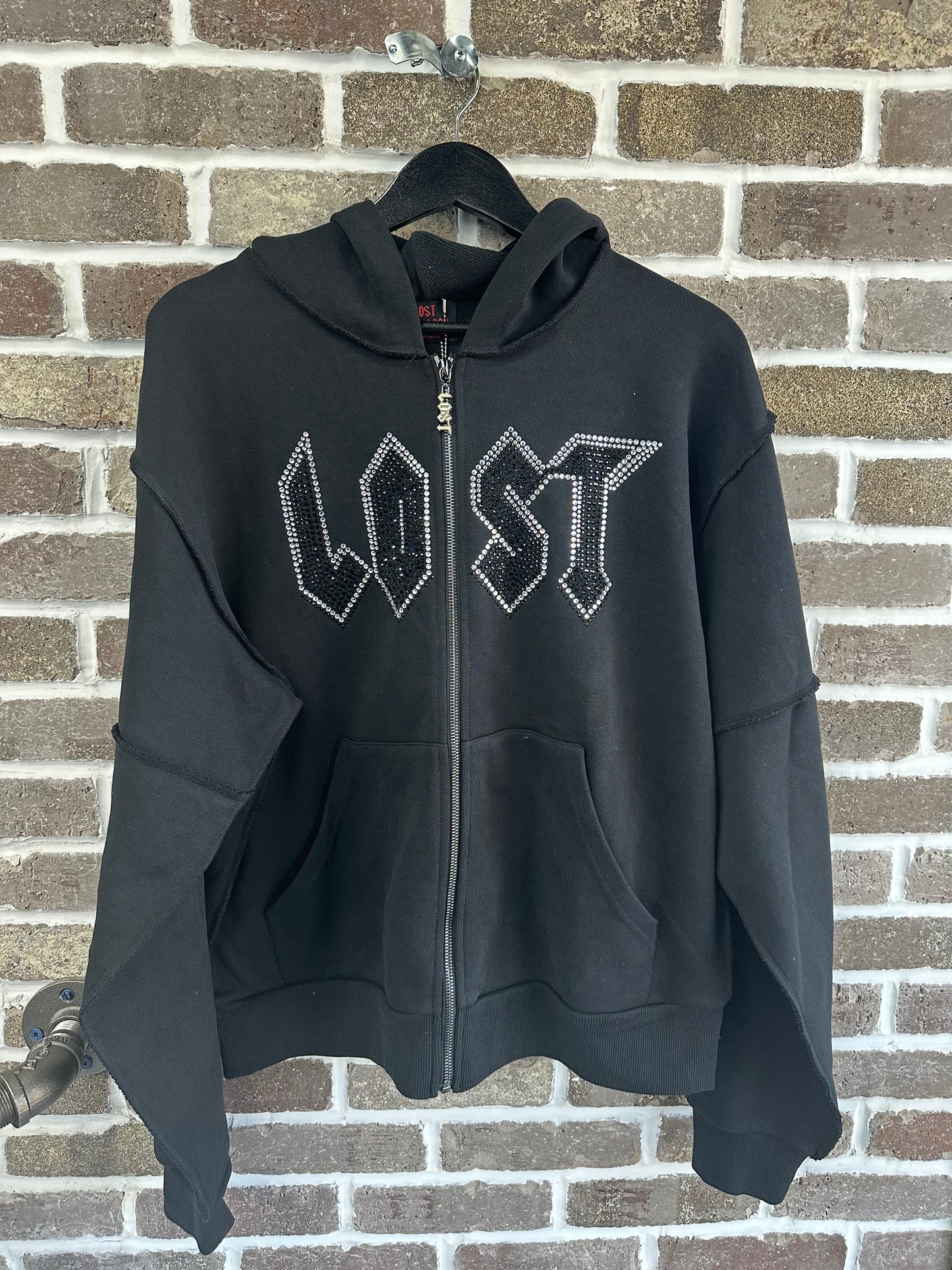Lost Intricacy Black Staff Zip Up Hoodie
